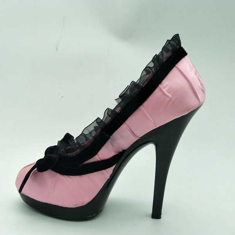 LAIJIANJINXIA New 13CM/5inches PU Upper Fashion Sexy Exotic High Heel Platform Party Women Pumps Pole Dance Shoes D127C250319