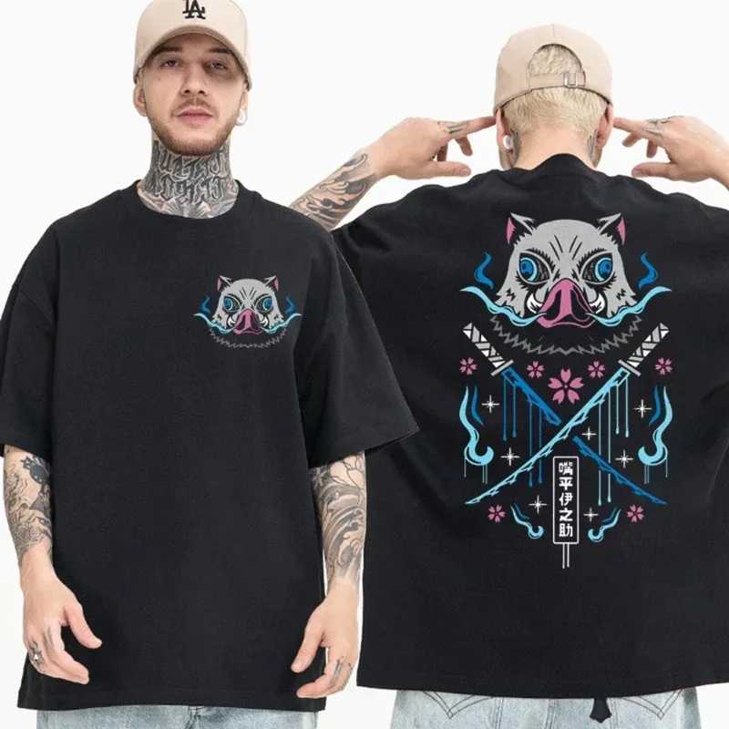 Summer New Anime Devil Dunk Printed Cotton Fashion Mens T-shirt Japanese Anime Beast Fitness Top High Quality Leisure StreetT250319