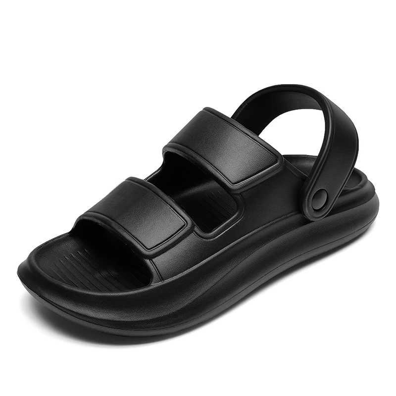 Summer Men Slippers EVA Soft Platform Slides Sneaker Borken Sandals Casual Beach Shoes Platform Designer Cfortable Slippers Y250320
