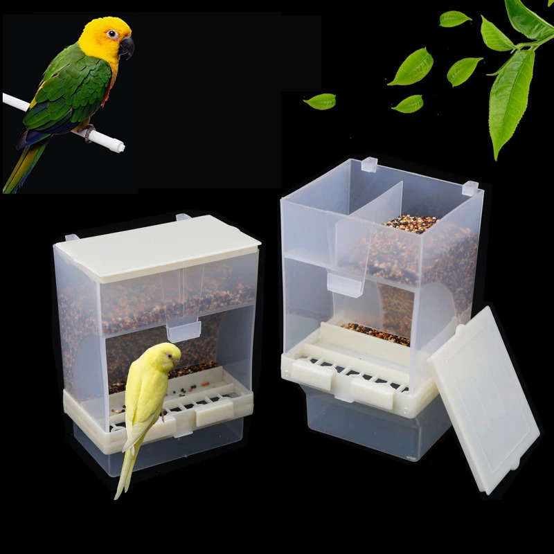 Detachable pet feeder bird container parrot hanging automatic 250320