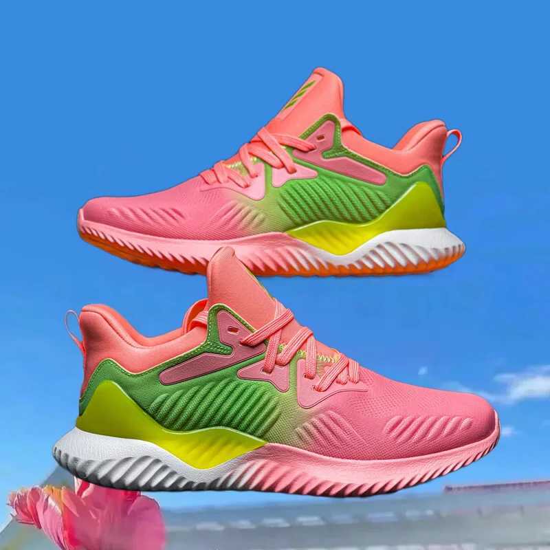 Fashionable and casual outdoor soft soled shoes comfortable lace running shoes breathable mens shoes and non slip walking shoesW250320