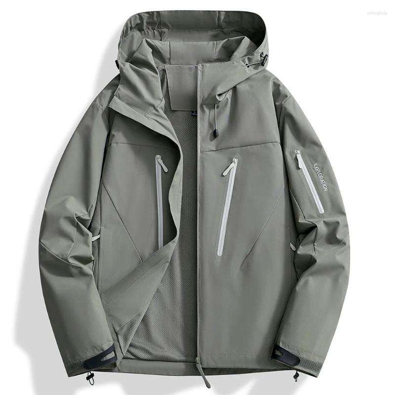 Mens Jackets Spring Autumn Climbing Waterproof Outdoor Men Hiking Rain Coats Sports Breathable Windbreaker Jacket Clothing
