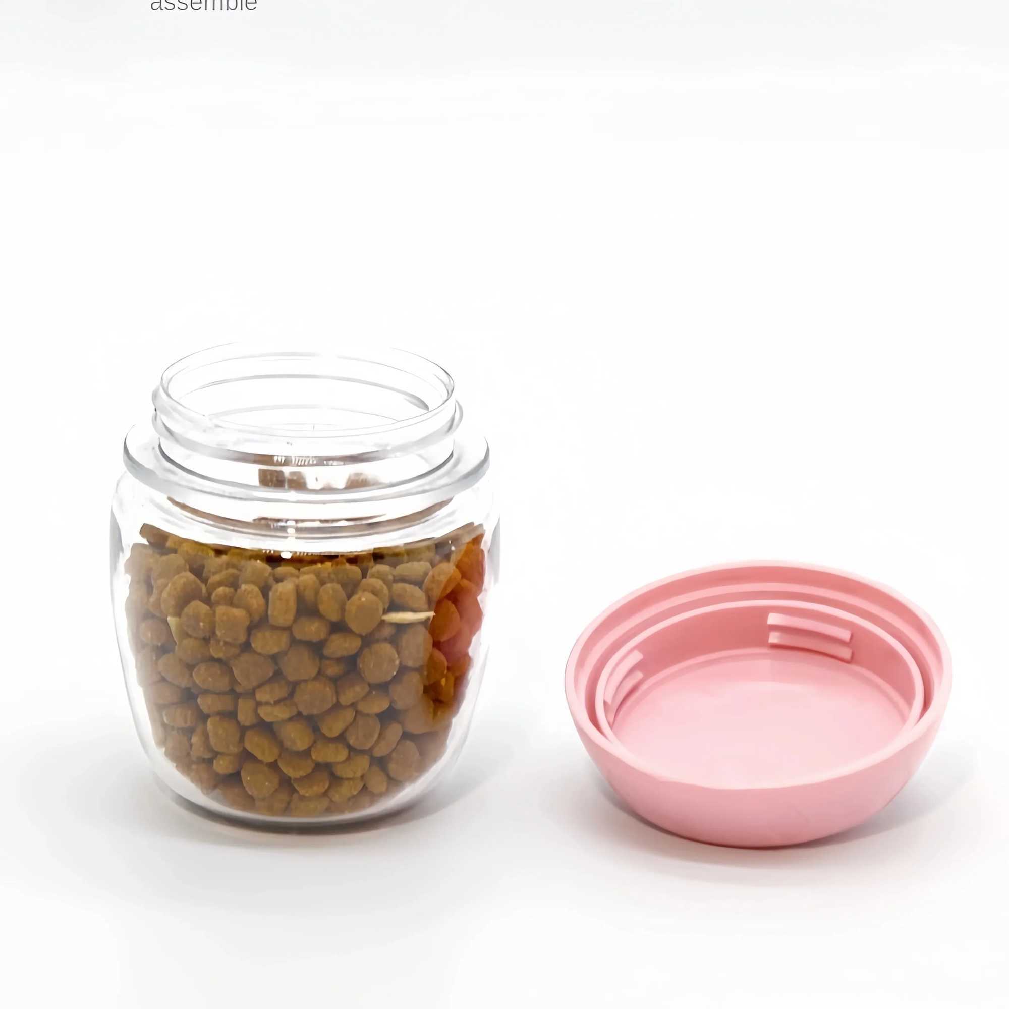 Portable dog and cat water bottle with storage containers for food and water used for small dog pets dog feeding bowls outdoor travel pet supplies Y25