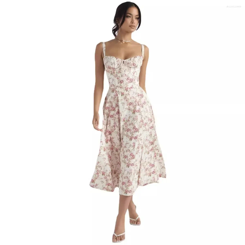 Casual Dresses 2025 Summer Fashion 21 Colors Spaghetti Strap Dress Women Long Y2k Vestidos De Verano Mujer C260312