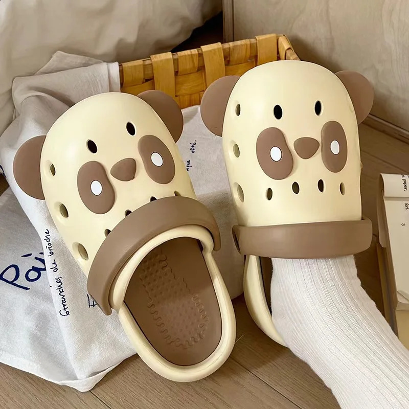 Evshine Summer Cartoon Slippers For Children Fashion Animals Boys And Girls Bathroom Sandals Kids Beach Shoes Cozy Slippers 250319