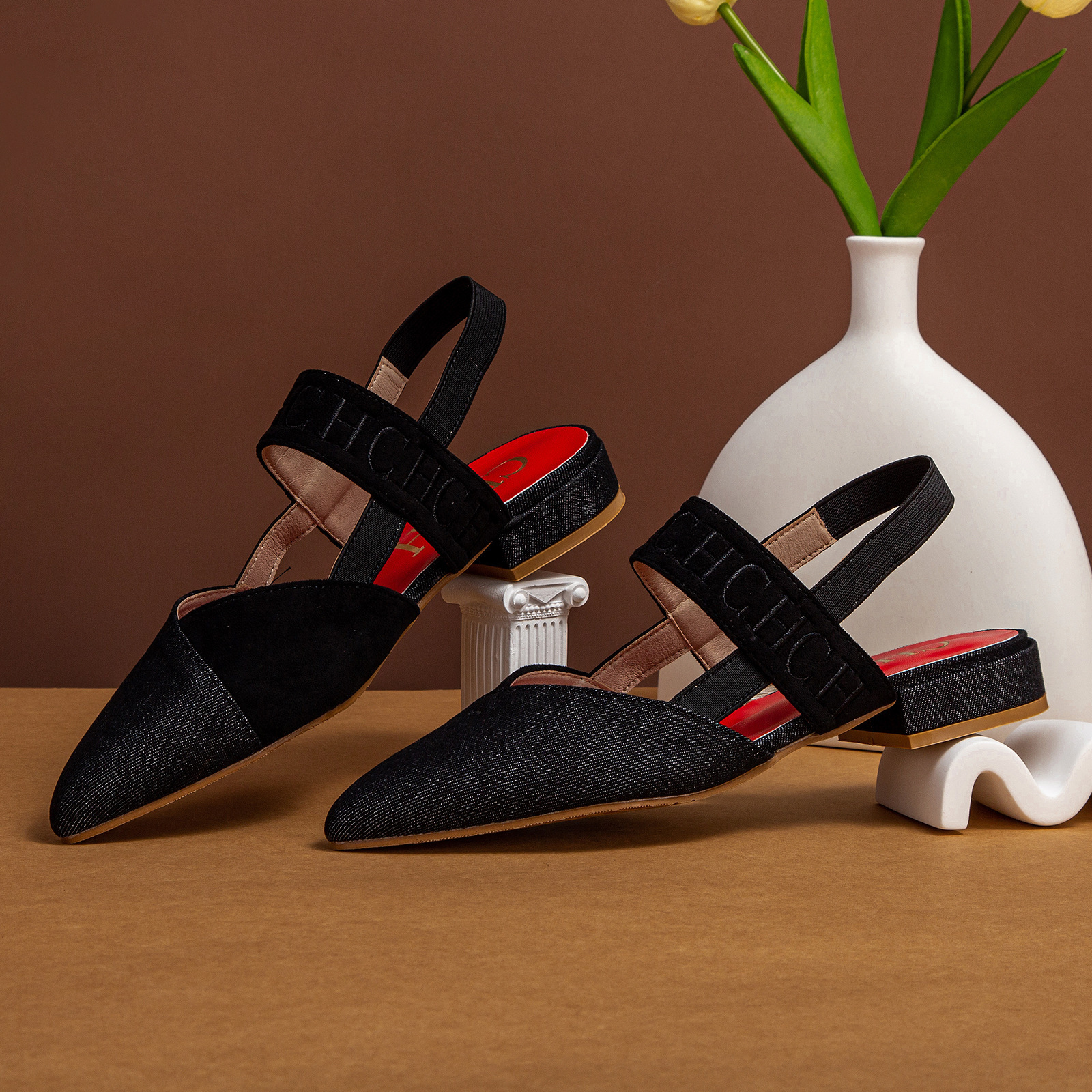 Designer CHCH French Low Heel Casual Grandma With One Strap Mary Jane Single For Daily Commuting Women Flat Shoes