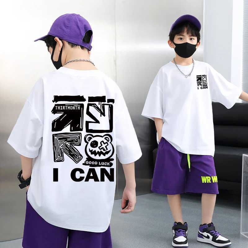 2024 Summer Childrens Clothing Boys and Girls Fashion American Style Cartoon Printed T-shirt 100% Cotton Childrens Short sleeved Top T-shirtT250320