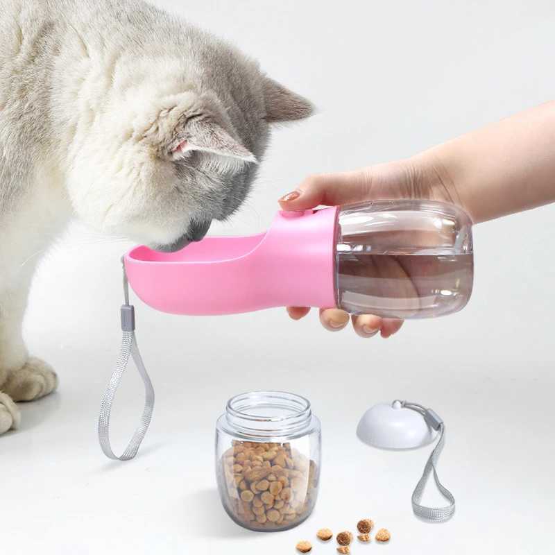 Multi functional dog water dispenser 3-in-1 portable cat and dog water dispenser food water dispenser Y250319