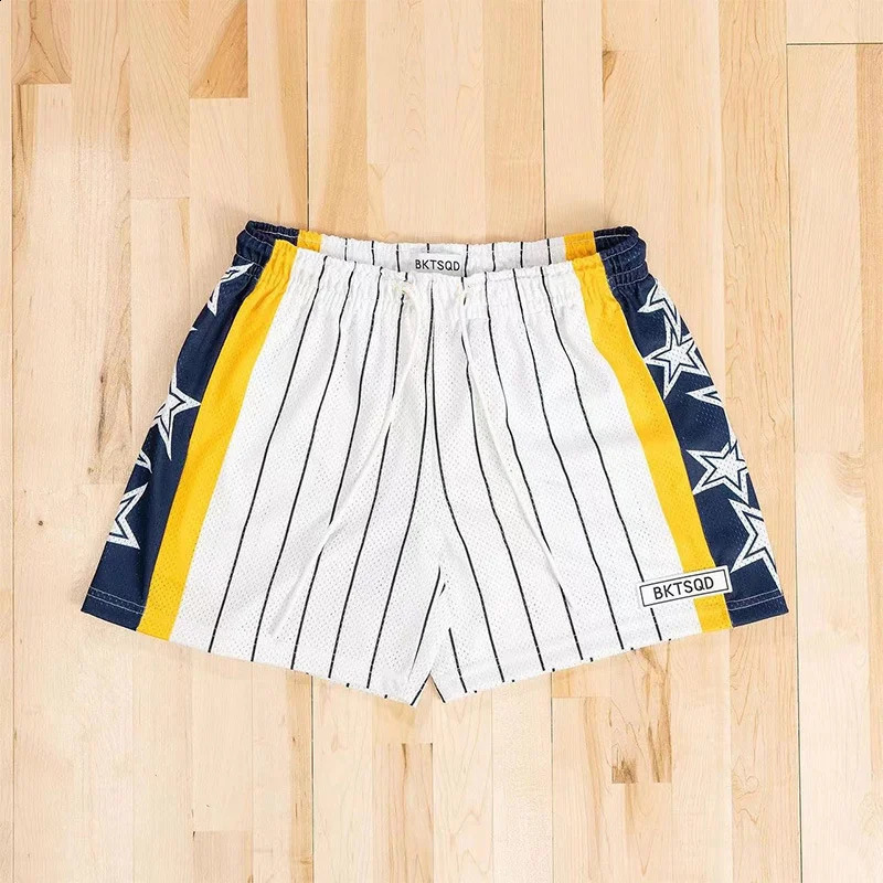 2025 BKTSQD Summer Mens Casual Sports Shorts Fitness Basketball Fast Drying Slow Running Mesh 250319
