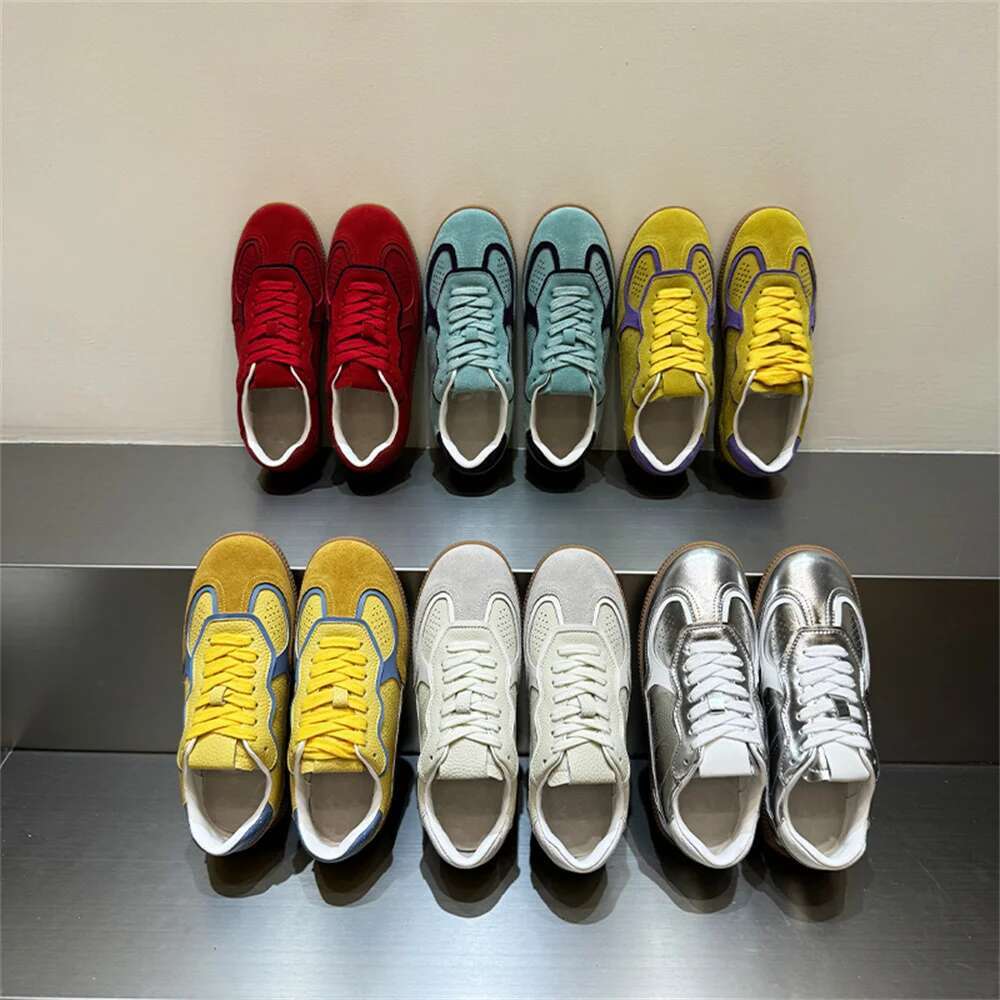 2025 With Box Designer shoes sneakers FEDONAS women's lace suede leather shoes