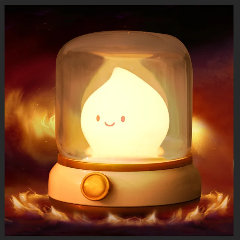 Mini Desktop LED Cute Night Lamp Creative USB Rechargeable Portable Cartoon Table Lamp For Coffee Bar Home Decor el Bedroom 250319