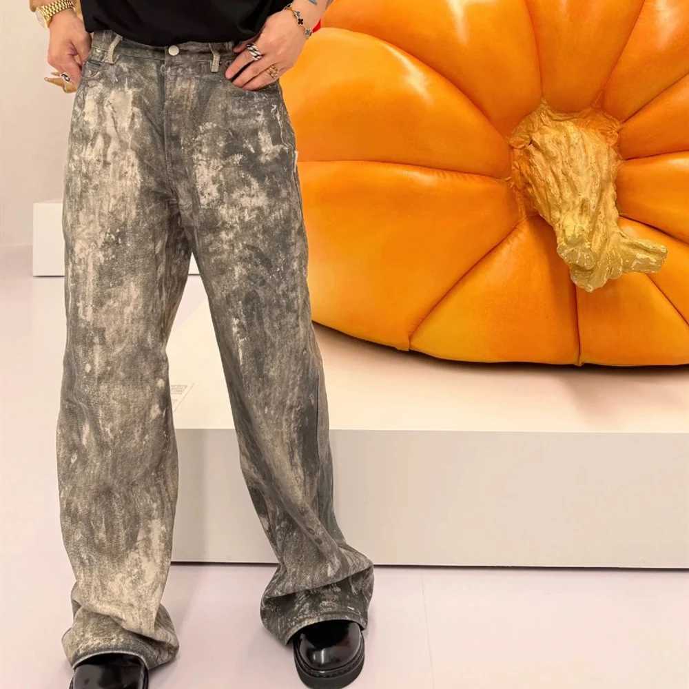 Frog Drift American Style Best Quality Retro Jeans Casual Hip Hop Loose Oversized Pants Mens TrousersT250319