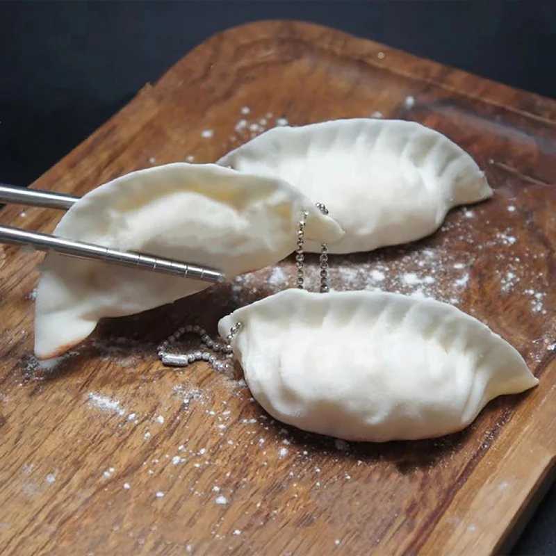Simulated Dumpling Keychain Bag Pendant Cute Mini Toy Dumpling Simulated Food Decoration GiftXJ250319