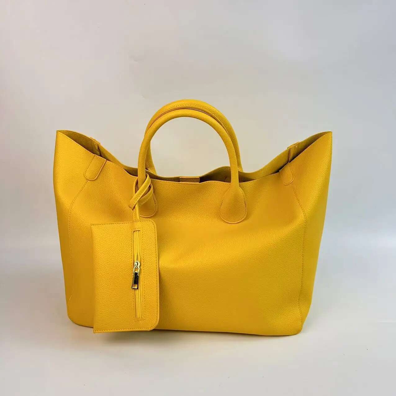 Soft Leather Tote Bags For Women Large Capacity Designer 2025 New Trendy Shopping Korean Version Handbag Women's Bag