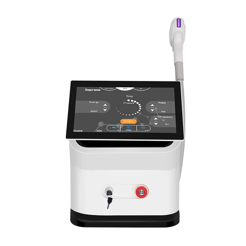 2025 New Model 808nm Diode Laser Hair Removal Ice Platinum Cooling System Painless Permanent Hair Removal Beauty Device Skin Rejuvenation Machine