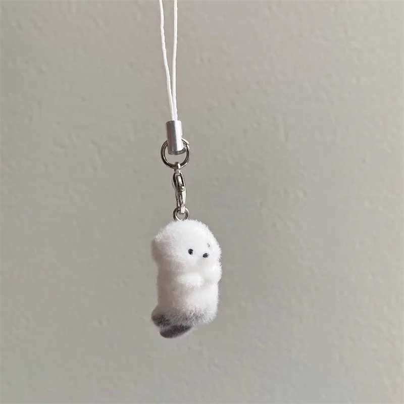 Cartoon Creative 3D Sea Otter Keychain Pendant Car Keychain Luxury Backpack Decoration Accessories GiftXJ250319