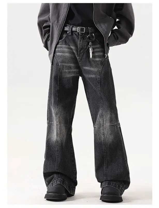 The street trend in the United States is a mix of hip-hop and personalized washed straight leg jeans loose and wide leg casual pants and y2k for both 