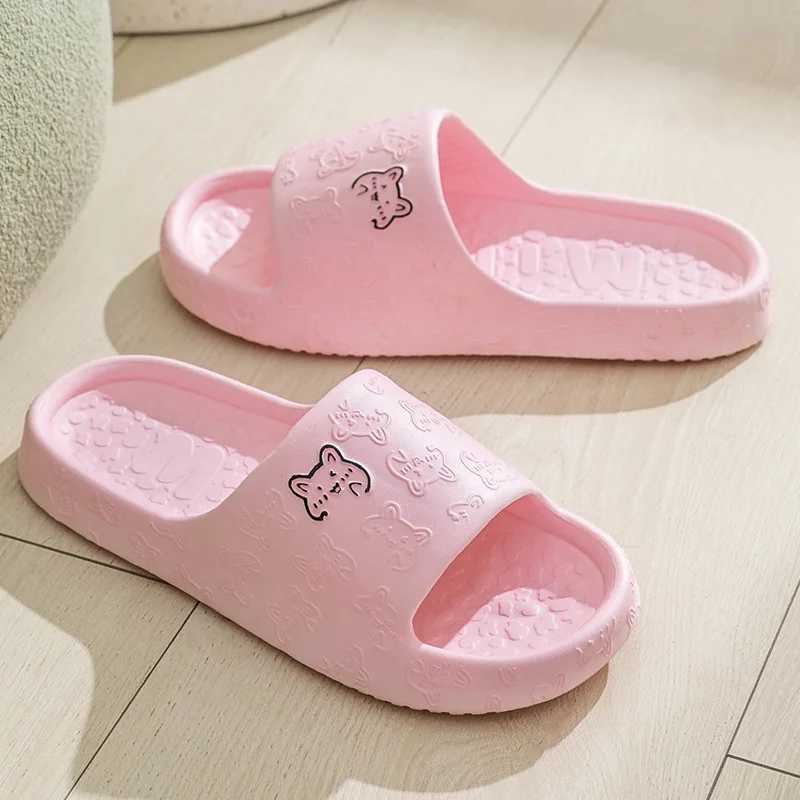 Warm summer slippers indoor bathroom N-Slip shower sandals couple EVA mens slippers Y250320