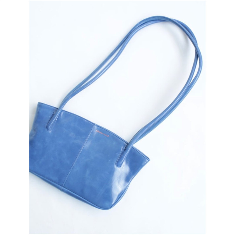 Paloma Wool Niche Spanish Palomarwool Tote Bag, With A Layered Oil Wax Cowhide Vintage Bag