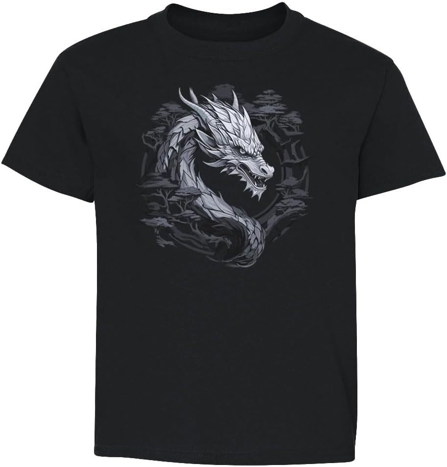 T shirt for Mens Gray Wood Dragon Graphic for Men Short Sleeve tees Shirts Tshirt Graphic Tee Casual Tops Clothes Short sleeve