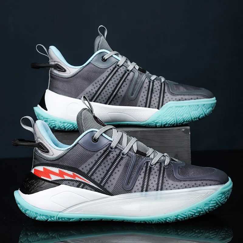 Mens Basketball Shoes Mesh Breathable Field Training Casual Walking Shoes High-top Comfortable Non-slip Basketball Boots for ManW250320