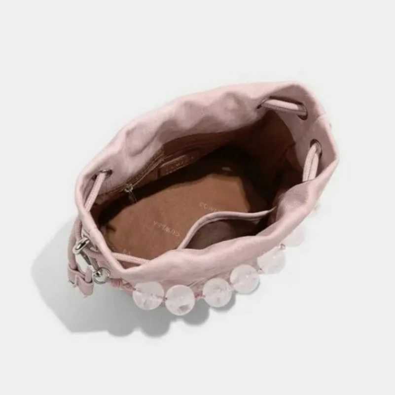 Top quality Brand High Quality New Style Free Delivery Designer Bag Light designer womens new bead shoulder cross body handbag with water and lucky ba