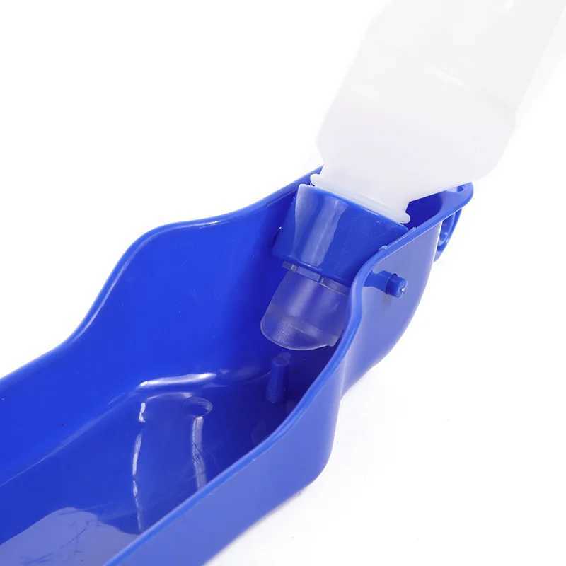 500ML dog water bottle folding beverage plastic portable water bottle pet outdoor travel beverage drinking bowl Y250319