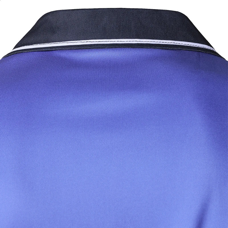 Summer Fashion Short Sleeve Lapel Polo Shirt Men Casual Spell Color Lapel Golf Polo Shirt Men Sport Comfortable Polo Shirt 250319