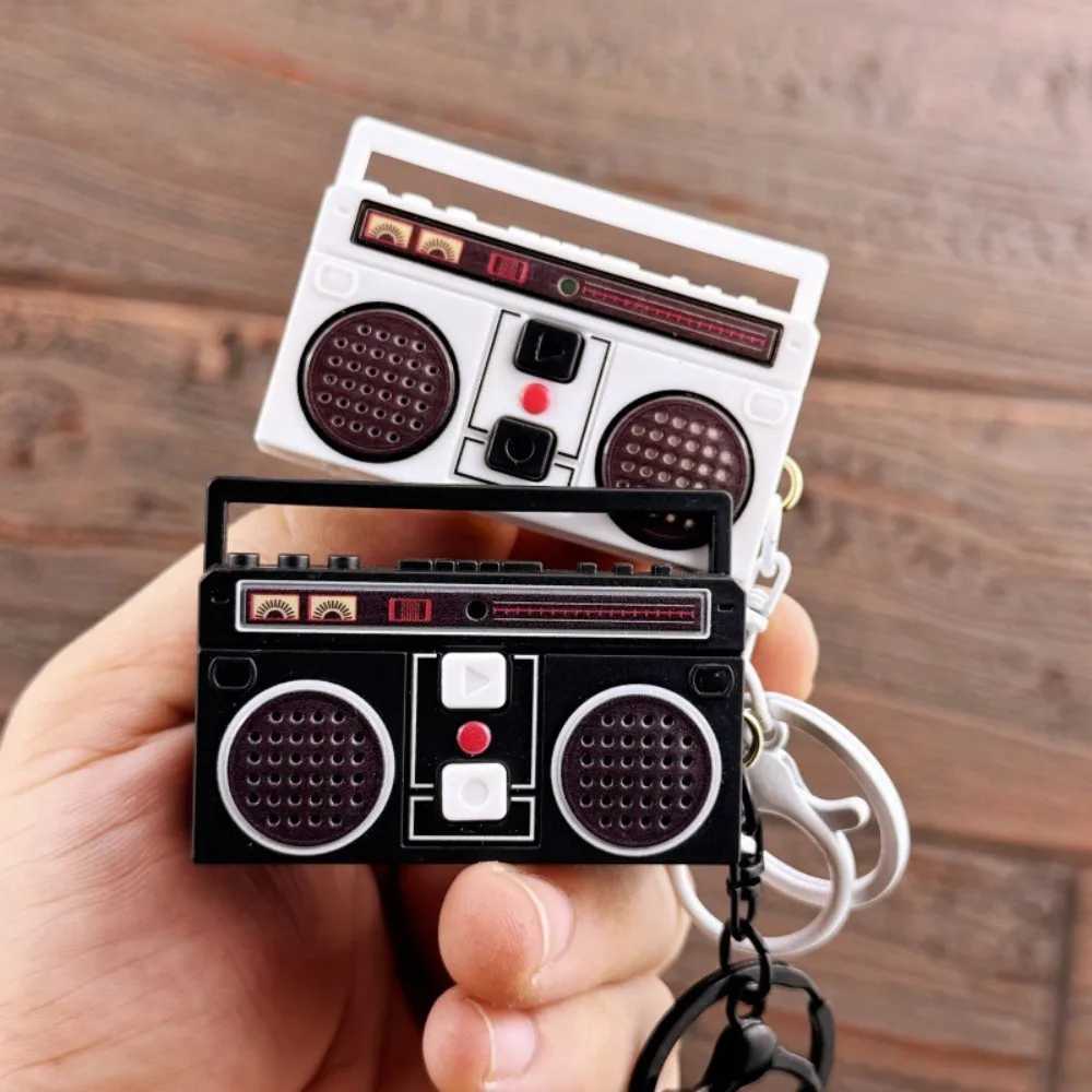 Creative Funny Mini Radio Recorder Music Toys Classical Bag Ornaments Keychain GiftXJ250319