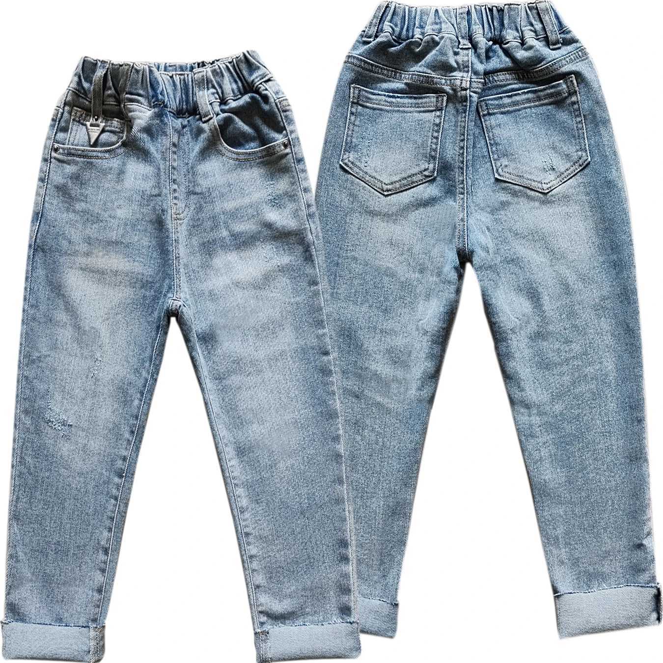5150 11-12 Years Kids Jeans Trousers Elastic Waist childrens soft denim pantsT250326