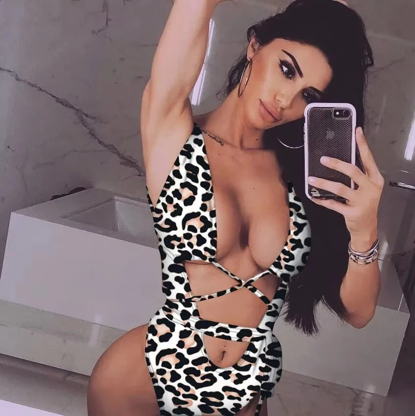 Hollow Sexy Swimwear Women Bandage Padded One Piece Swimsuit Monokini Biquini Traje De Bano Mujer Trikini Badpak Femme 250319