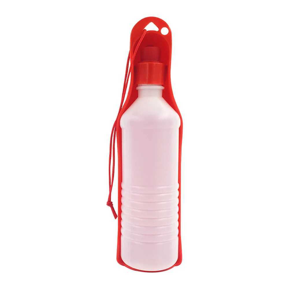Pet dog water bottle plastic portable outdoor travel drink bowl foldable outdoor automatic water kettle Y250319