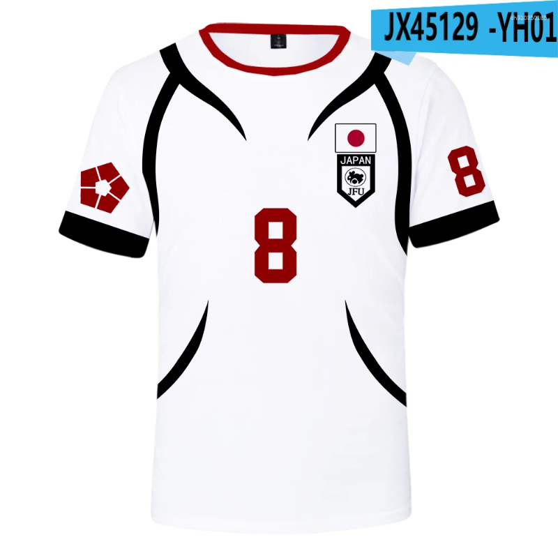 Men's T Shirts Blue Lock Anime Tshirt Short Sleeve Shirt Unisex Streetwear Fashion Trendy Tee Top Mens