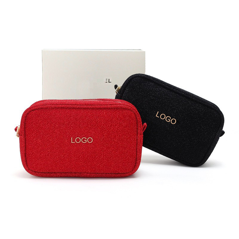 Luxury Cosmetic Bags Designer Makeup Bag Blue White Red Classic Chain Womens Portable toiletry bag Travel Washing Square Gift Box