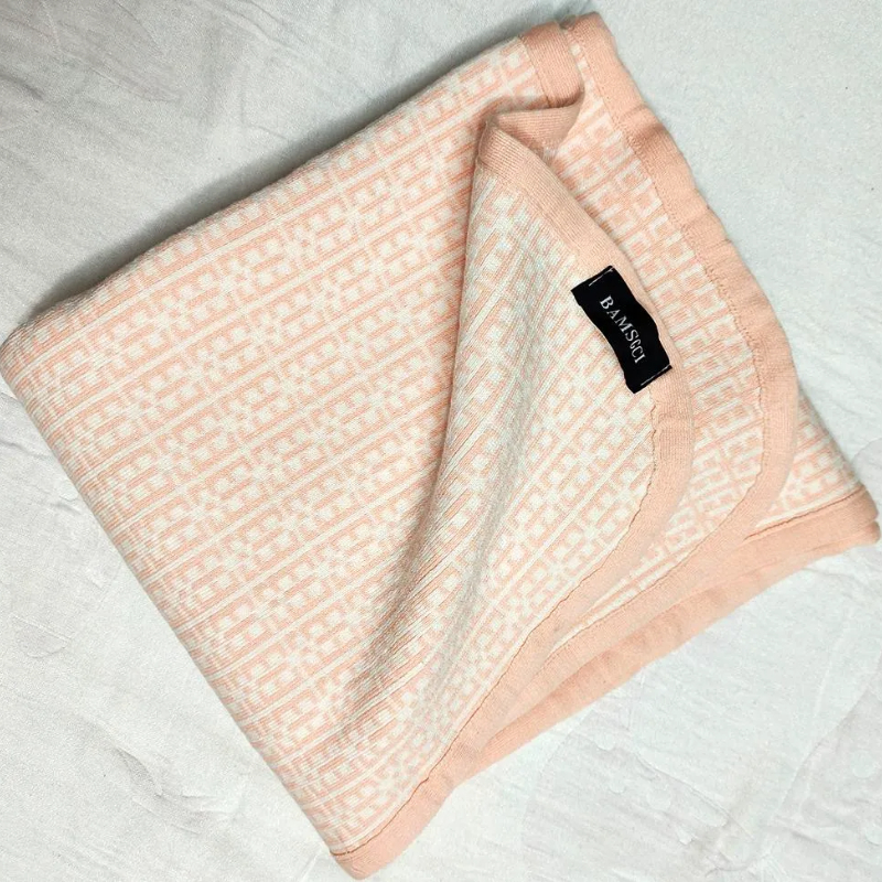 Cotton Baby Swaddle Blanket with Embroidered Letters - Unisex for Boys & Girls