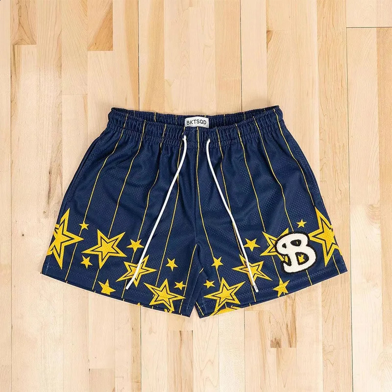 2025 BKTSQD Summer Mens Casual Sports Shorts Fitness Basketball Fast Drying Slow Running Mesh 250319