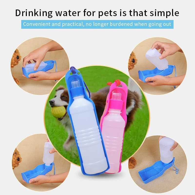 250ML/500mL dog outdoor kettle water dispenser portable cup water dispenser pet water dispenser Y250319