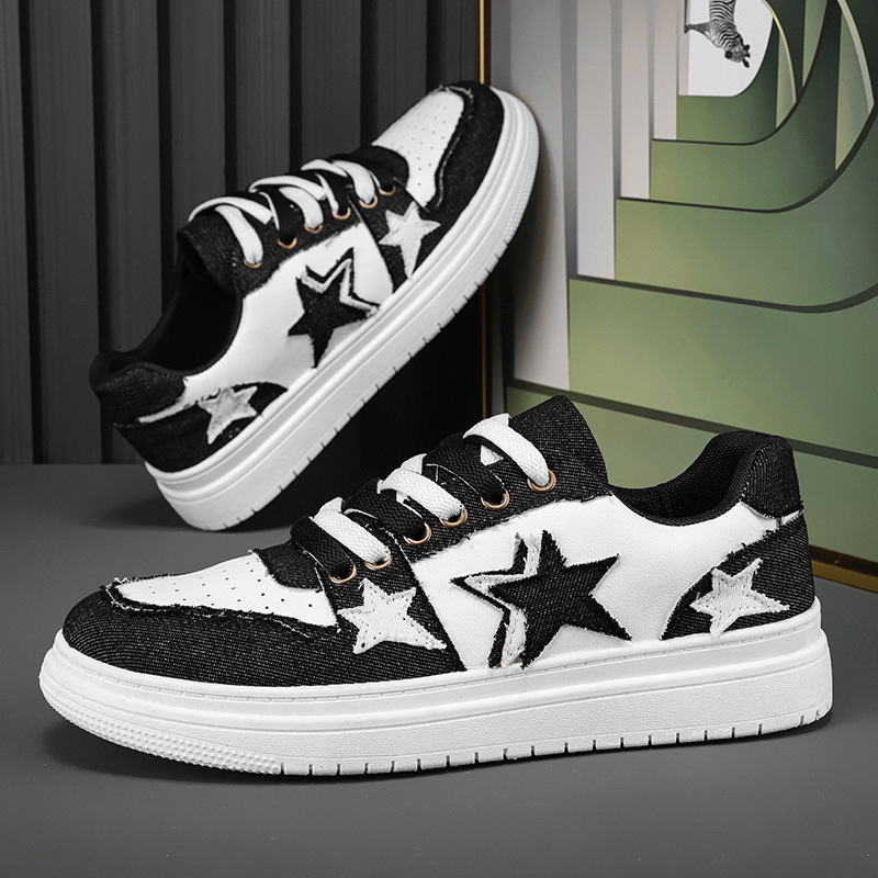 Spring and fall men's shoes New sneakers Retro ins fashion student shoes Casual shoes Platform shoes Board shoes men 2025