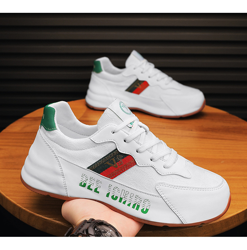 2025 Couple style all-match casual breathable sole shoes spring trendy personality height-increasing daddy shoes new style sports men's shoes