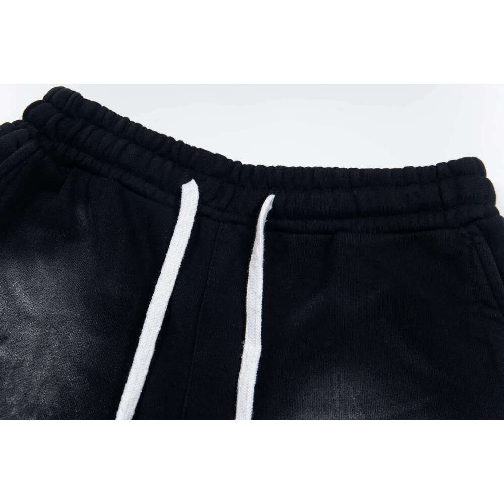 POPDADA New Summer Color Uniform Shorts Heavy Drawstring Logo Wide Casual Sweatshirt Pants For Men And Women Sports Slippers