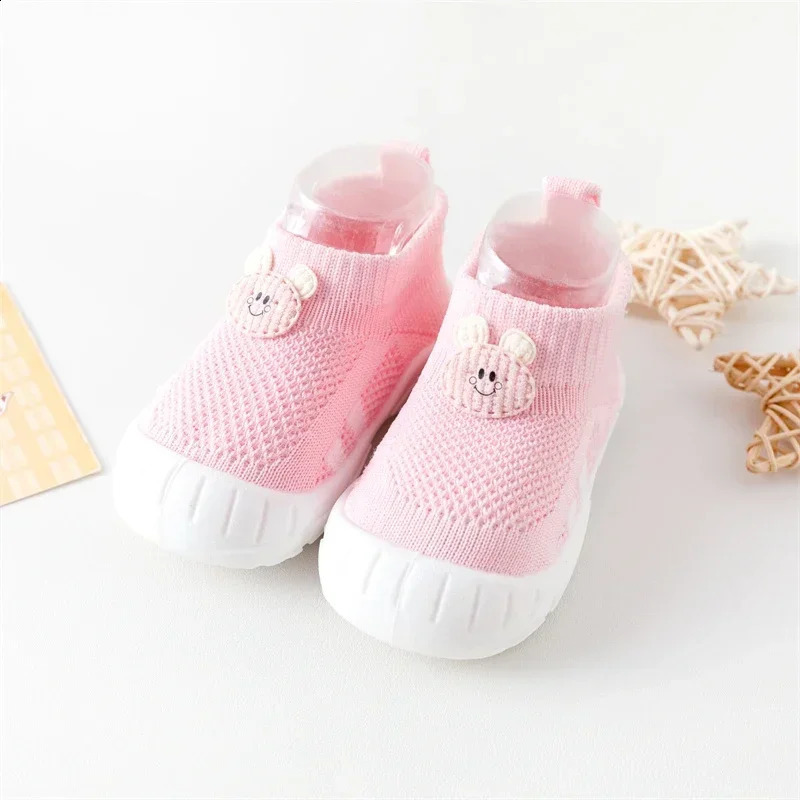 Shock-absorbing Elasticity Toddler Shoes Fashionable Spring and Autumn Fashionable Baby Socks Shoes Suitable for Babies 250319