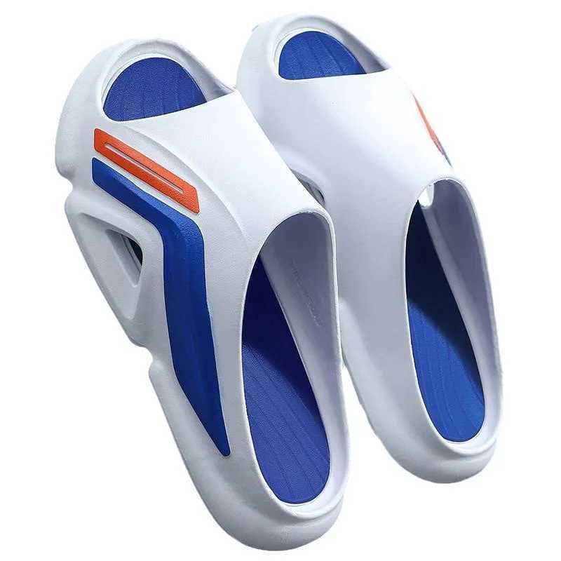 Summer mens slippers trend sports flip slippers. Wear anti slip and explosion-proof slippers. Mens outdoor thick soled and lightweight shoes Y250320