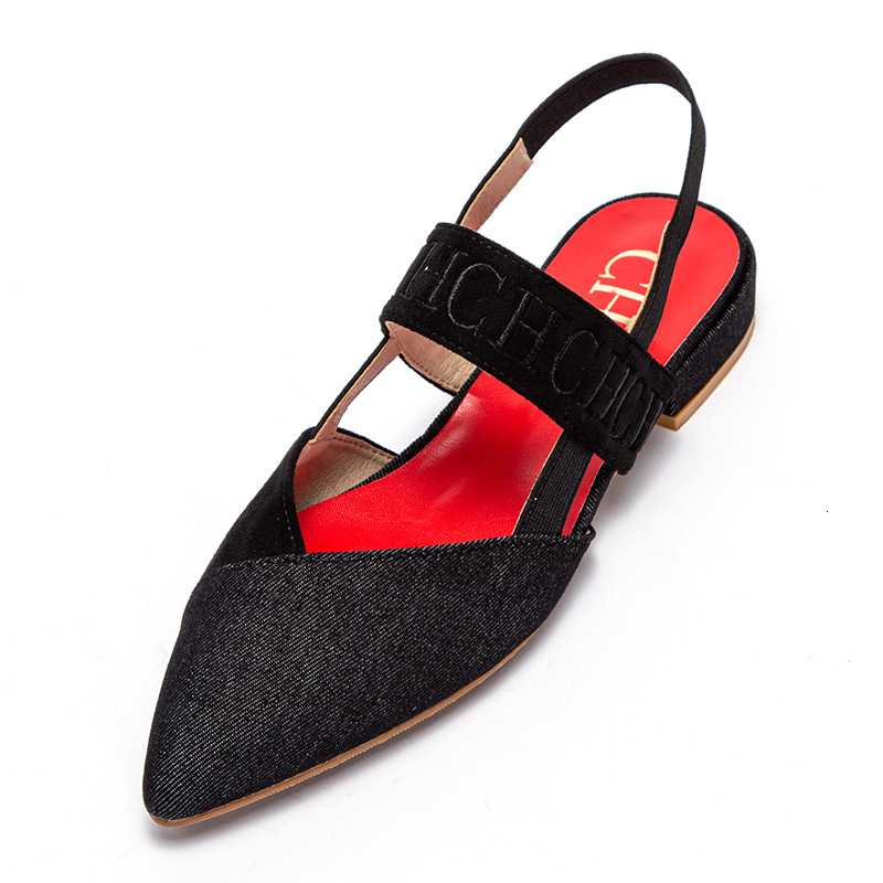 Designer CHCH French Low Heel Casual Grandma With One Strap Mary Jane Single For Daily Commuting Women Flat Shoes