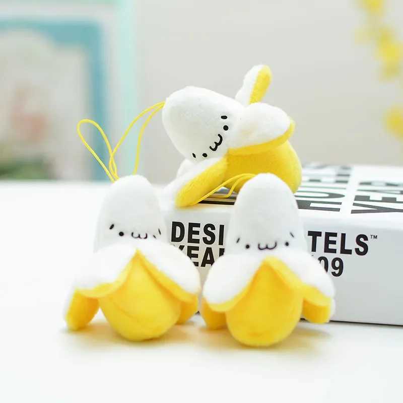 Creative Plush Banana Keychain Cute Little Fruit Doll Pendant Keychain Girl Packaging Decoration Student Books Accessories GiftXJ250319