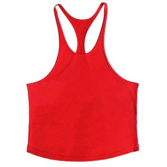 Mens fitness vest fitness sleeveless shirt 2024 new mens cotton clothing fashionable single vest underwear HombreXJ250319