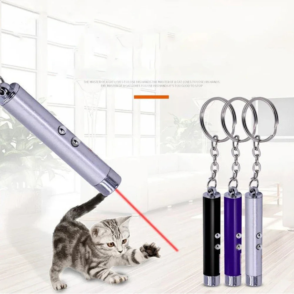 Mini cat toy laser pointer LED flash dog fun pet electronic device interactive 1 pack purple 250312