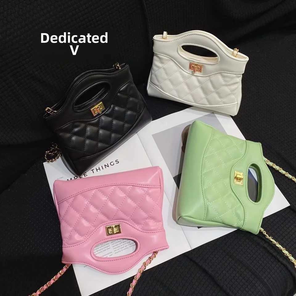 Elegant Argyll fresh style handbag simple and variable niche design high-end tactile cross body bag Y250319