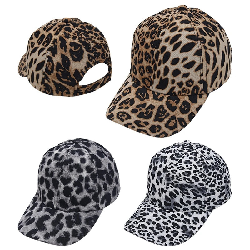 Leopard Zebra Pattern Adjustable Sun Protection Dad Hat Spring Autumn Personality Women Baseball Cap Peaked Cap 250320
