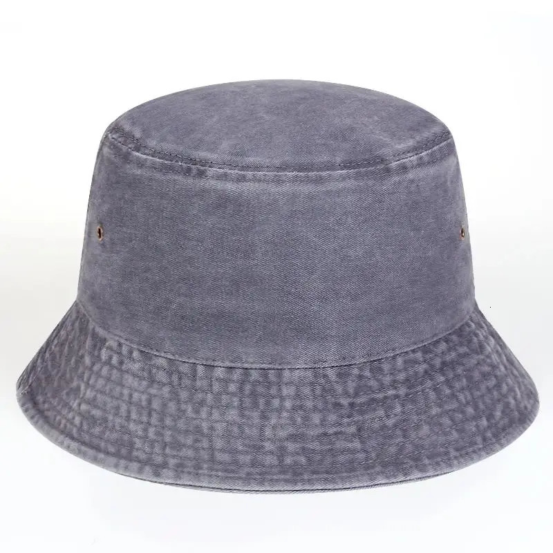 Unisex Solid Color Personality Bucket Hats Fishermen Caps Outdoor Casual Cap Sunscreen Hat o250320