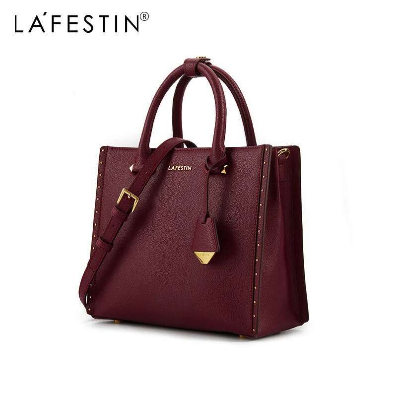 LA FESTIN New Women Leather Tote Bags Multifunctional Versatile Ladies Fashion Shoulder Crossbody Designer Handbag